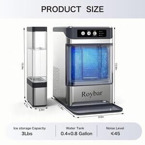 Large Capacity Ice Makers Countertop One-Click Operation Self-Cleaning Portable